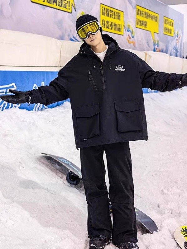 The Italian ski suit, the man and the woman who paid for the heat, the one-board, loose coat, the two-board ski suit