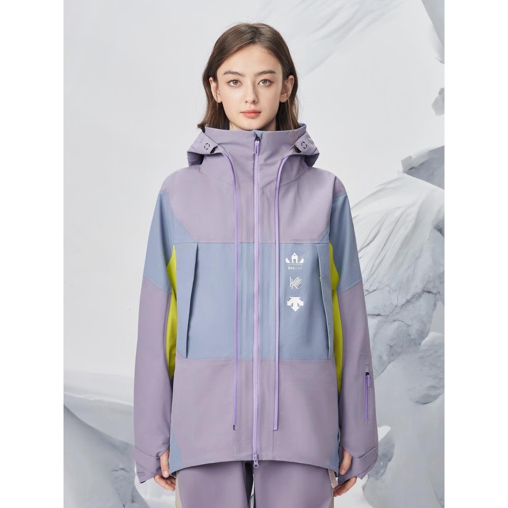 Disant dessente x KAZUKI Designer Co-Men and Men Pinker Slate Double-Slate Skiker