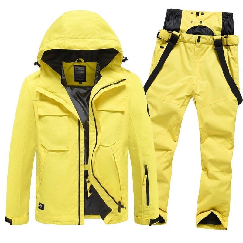 New-tide, pure-coloured ski suit for a woman with a warm wind and a thick, single-skinned ski pants