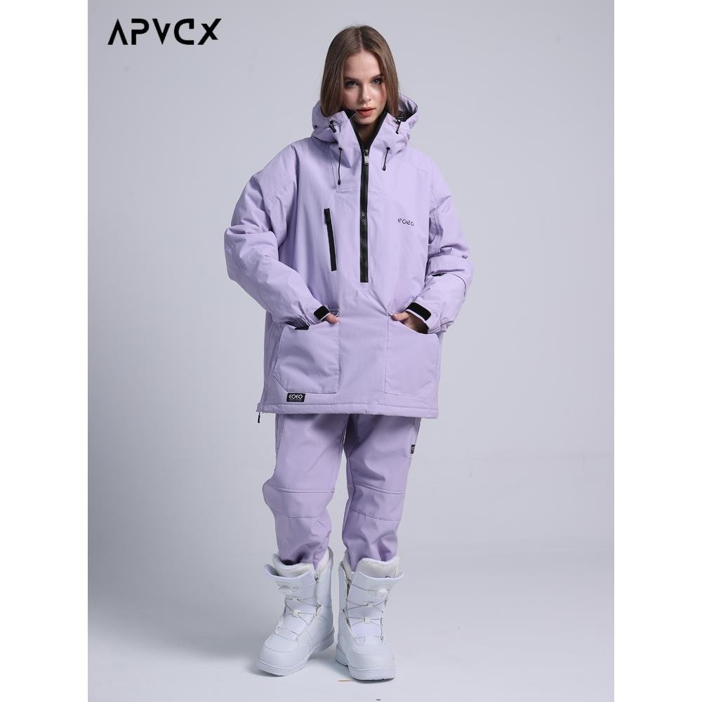 APVCX DOUBLE-BOARD SKI SUIT, 2024, SPECIALTY WATERPROOF, WINDPROOF, WARM COAT