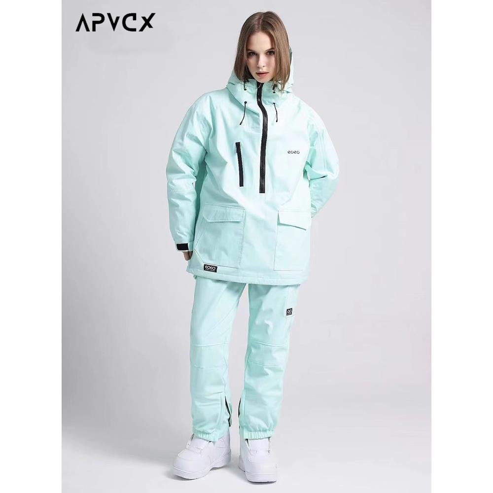 APVCX DOUBLE-BOARD SKI SUIT, 2024, SPECIALTY WATERPROOF, WINDPROOF, WARM COAT