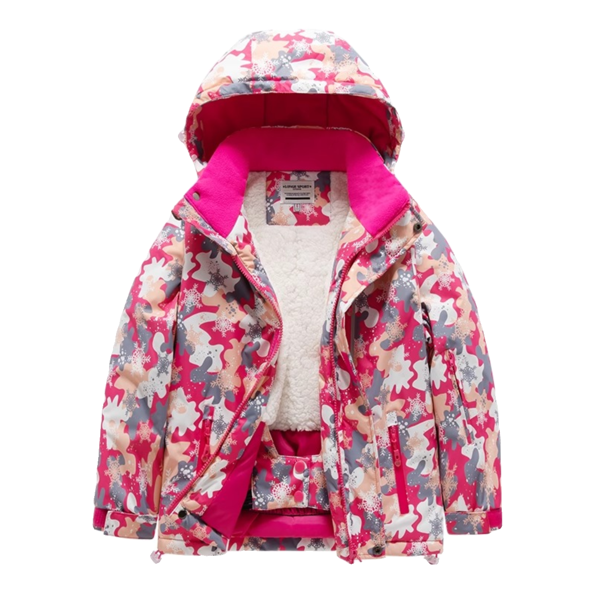 Children's skiing suit for boys and girls with a thick waterproof and wind-proof baby's professional equipment for the cold in the East Arctic
