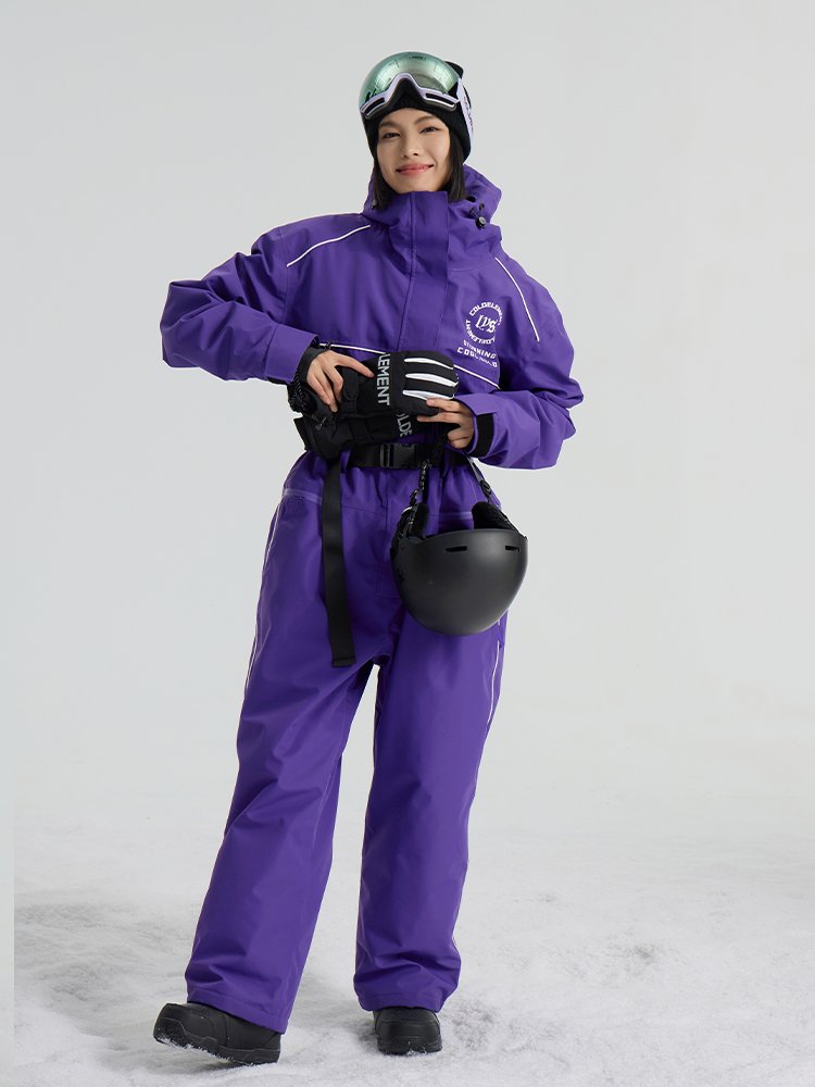 Ms. Coldlement Ski-Ski-Ski-Ski-Ski-Ski-Ski-Ski-Ski-Ski-Ski-Ski-Ski-Song suit with three-L single-board, cold-proof, water-proof, snow-snow-snow-skin suit