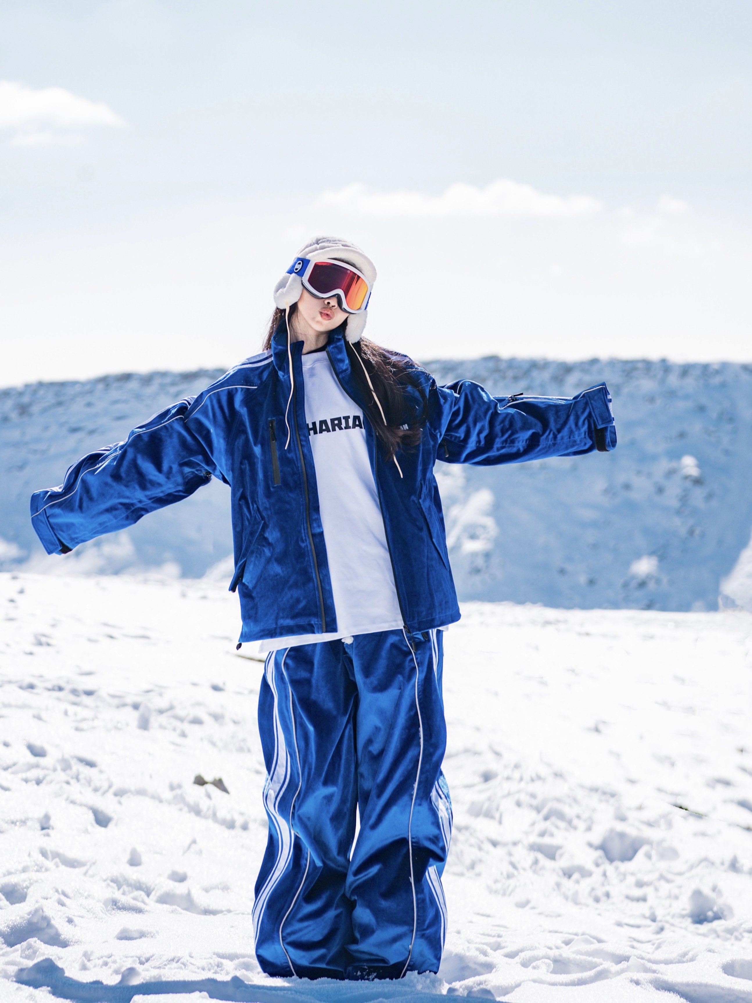ZACHARIAH, THE NEW AMERICAN SINGLE-SKINNED SKATING DRESS LADY, WINDPROOF AND WATER-SKIDING PANTS