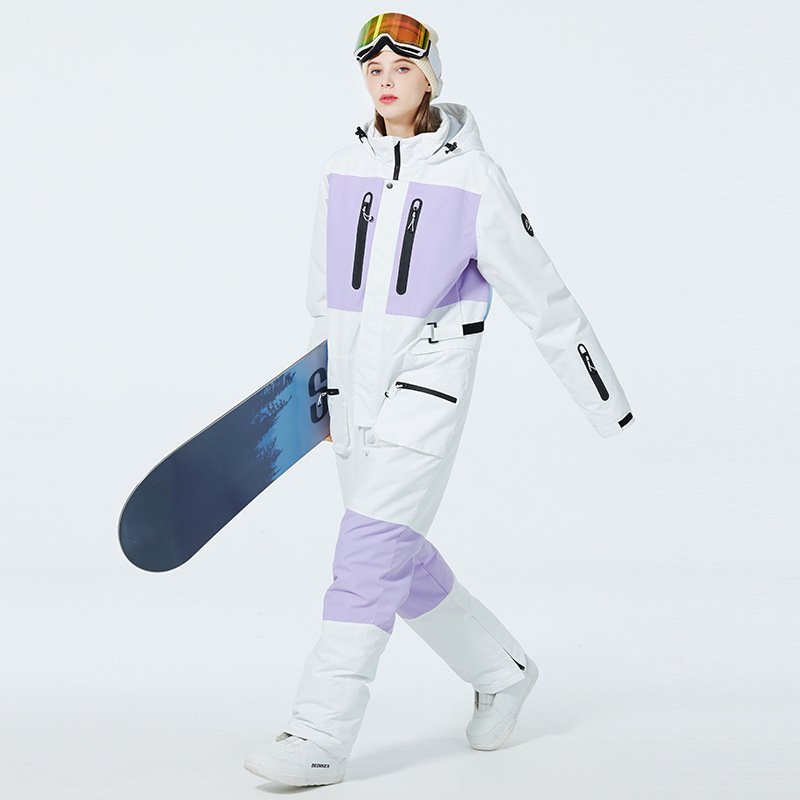 New skating suit for both men and women with a winter outdoor windproof and water-proof double-board ski suit