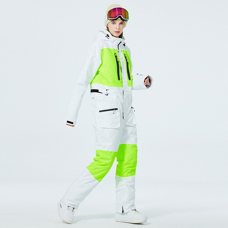 New skating suit for both men and women with a winter outdoor windproof and water-proof double-board ski suit