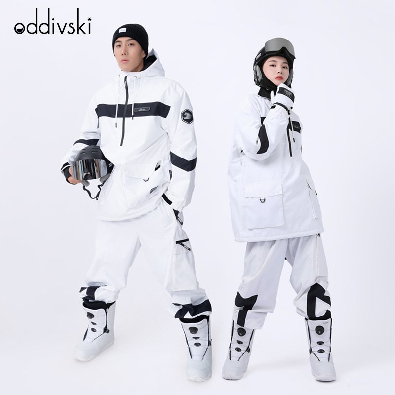 oddivski's specialty skating suit for men and women with a single coat for waterproofing and windproof double skating