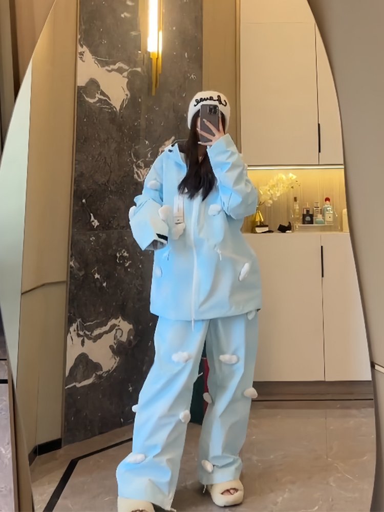FYUT OPEN-AIR CLOUD, A NEW 2024, WATER-HEATING, MOUNTAIN SKIING SUIT FOR COUPLES