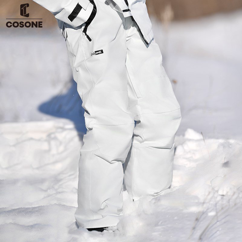 Single-skinned ski-pants male warmer and thicker water-proof-pants straight-barrelled field winter