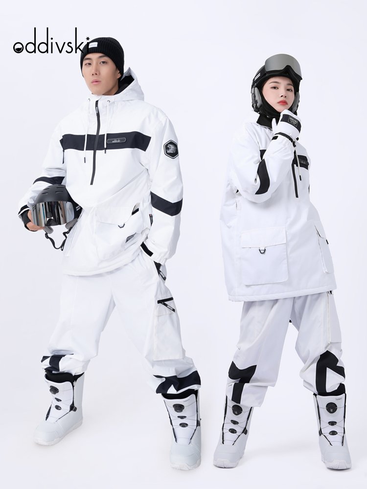 oddivski women's ski suit with a full set of men's utensils for a specialized waterproof and wind-proof double-board skating