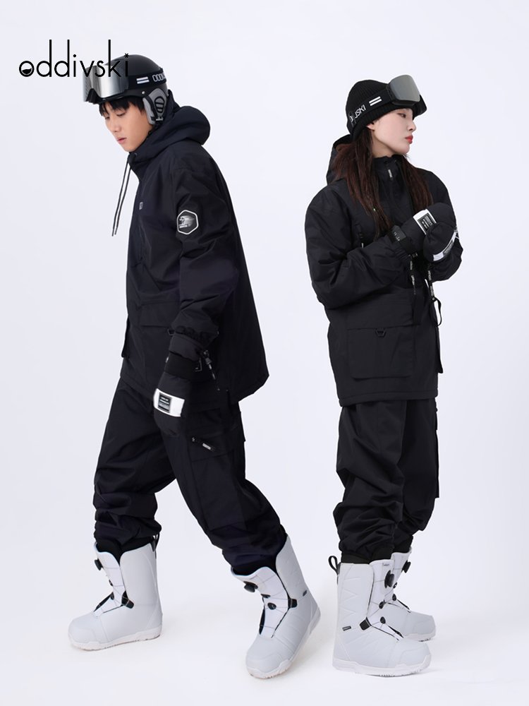 oddivski women's ski suit with a full set of men's utensils for a specialized waterproof and wind-proof double-board skating