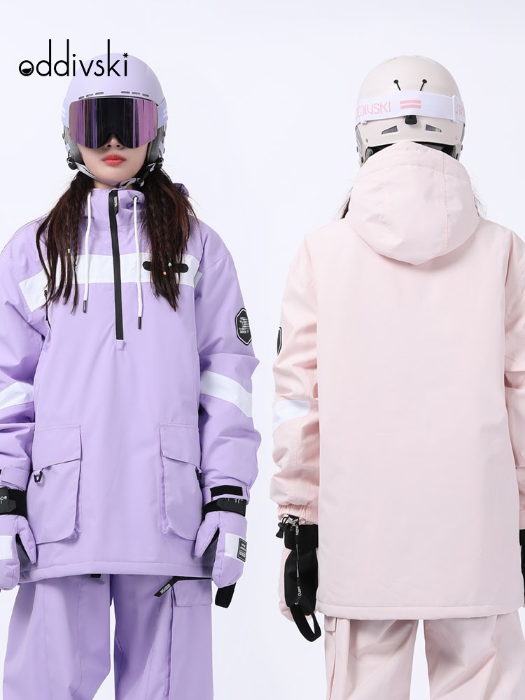 oddivski women's ski suit with a full set of men's utensils for a specialized waterproof and wind-proof double-board skating