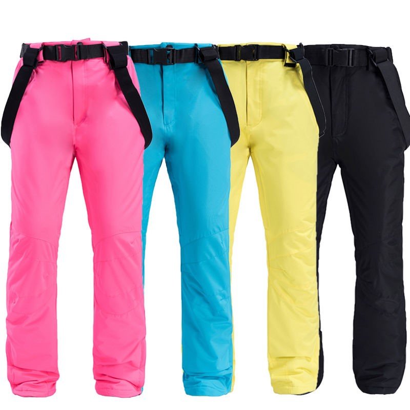 new ski pants for men and women, two-board outdoors, windproof and waterproof