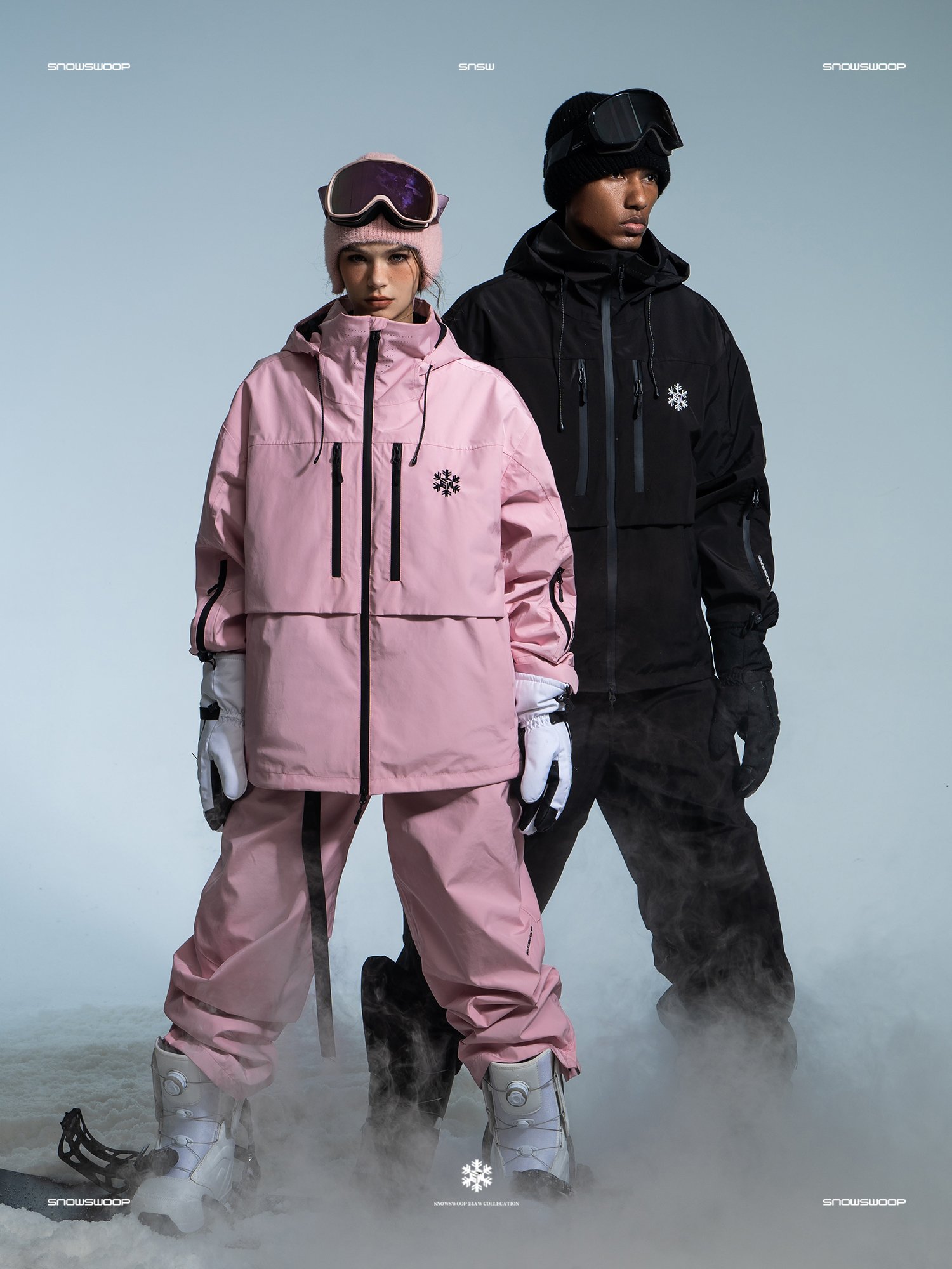 SNOWSWOOP3L MUSTARD MUSTARD, SINGLE-PLATED, VELVET SKI PANTS WITH THICK WINDPROOF AND WATERPROOF PANTS FOR MEN AND WOMEN DURING THE WINTER