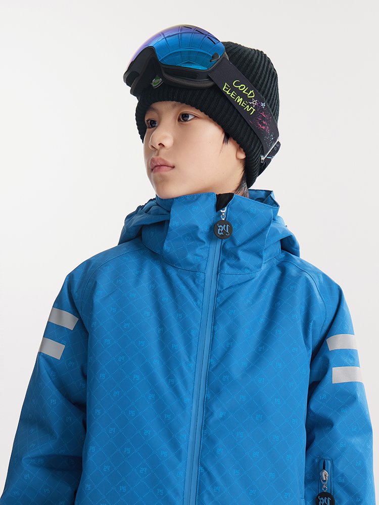 Cold element 2024 new old-age ski suit with thick, warm, waterproof thongs for boys and girls