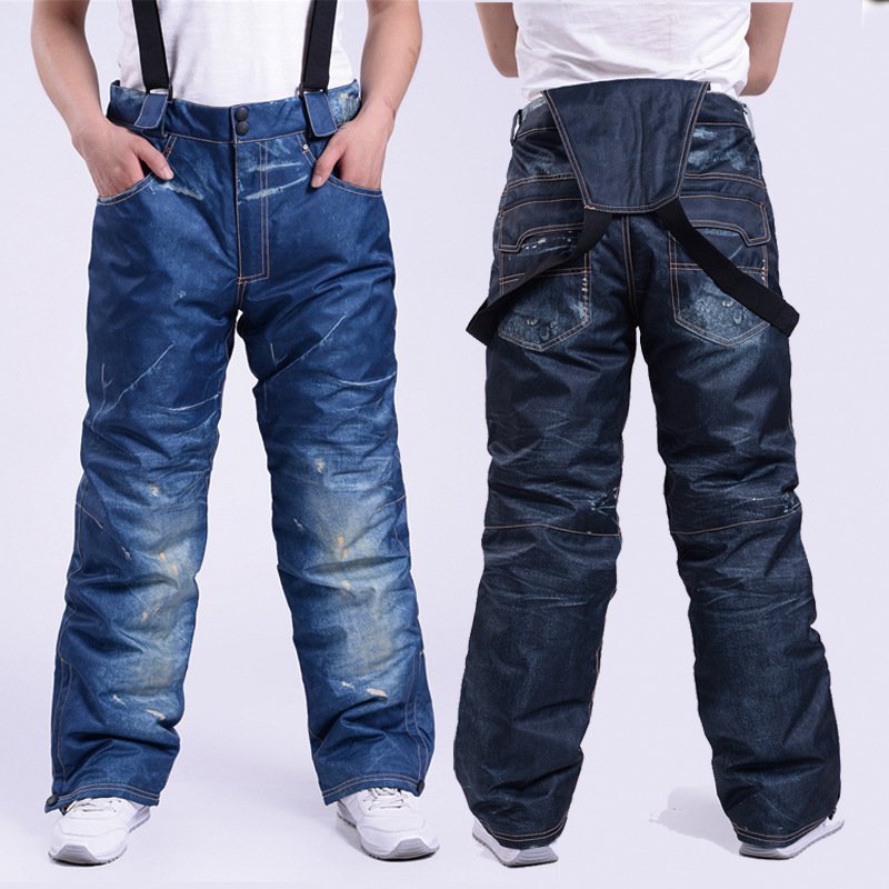 A hairdresser sells a pair of jeans