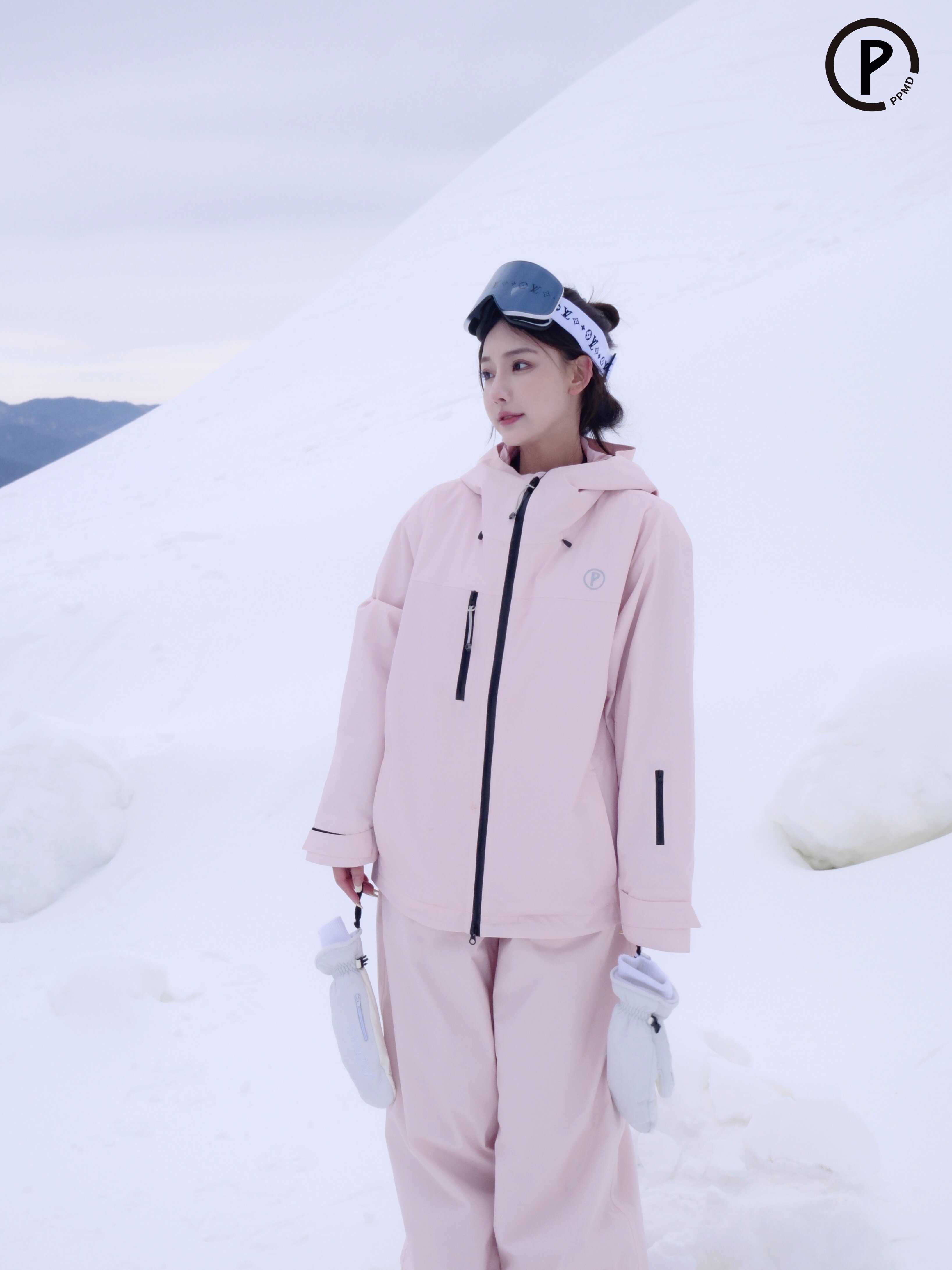 PPD2023 WATERPROOF AIR-RESORTING SINGLE-STANDING SCRAMBLING WITH COTTON AND MAN-TO-MAN CHERRY POWDER IN THE WINTER