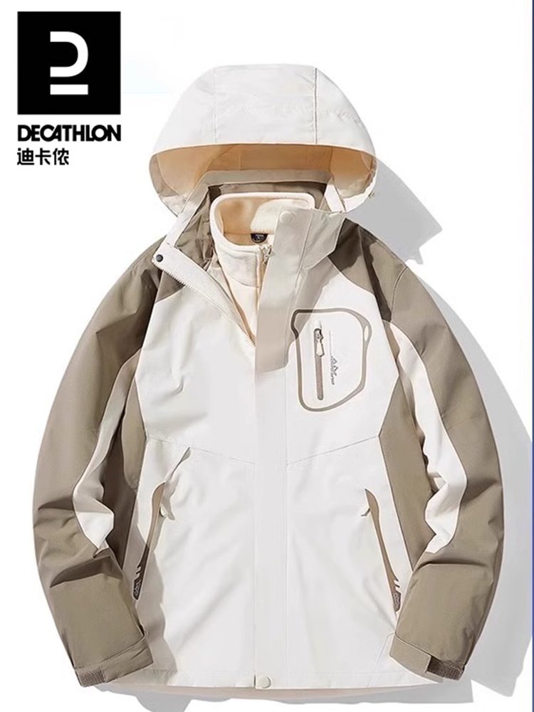 Dicannon's exterior assault suit, men and women, three in one, can take off the winter velvet and thick-fried, windproof coat
