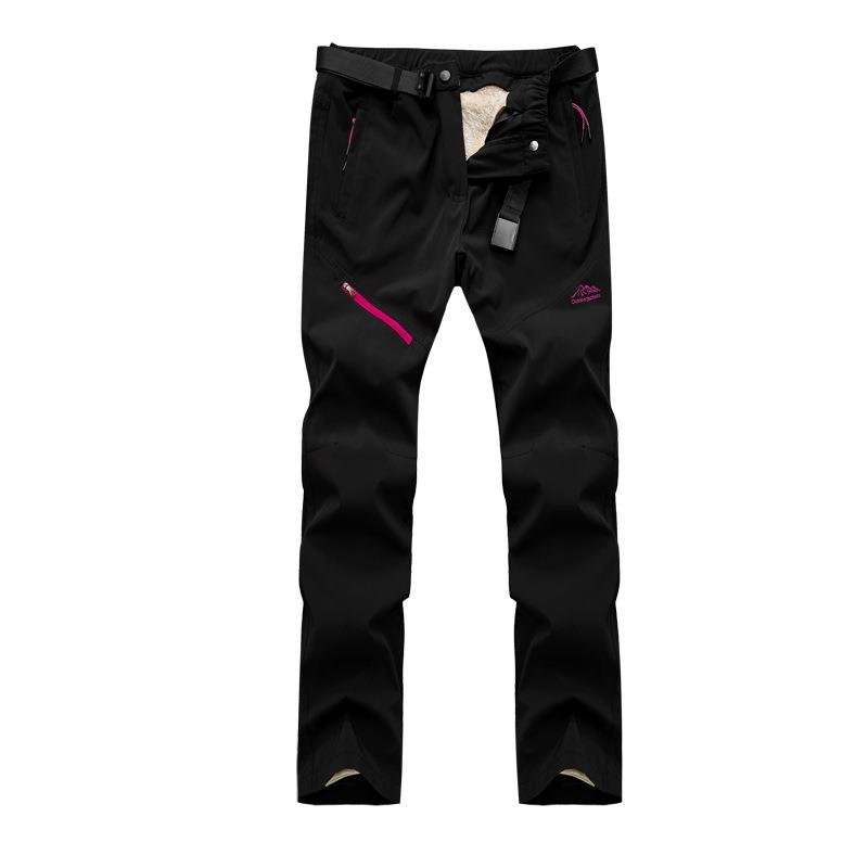 Outdoor velvet can unpants men and women with water and lambs for winter
