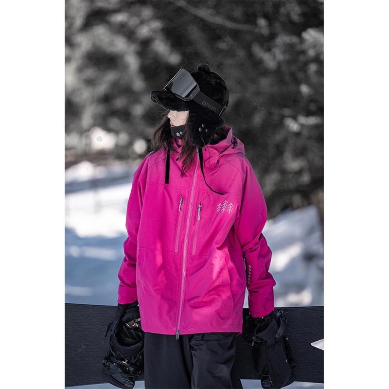 Single-board ski suit for women and men for water and wind protection and cold-proofing