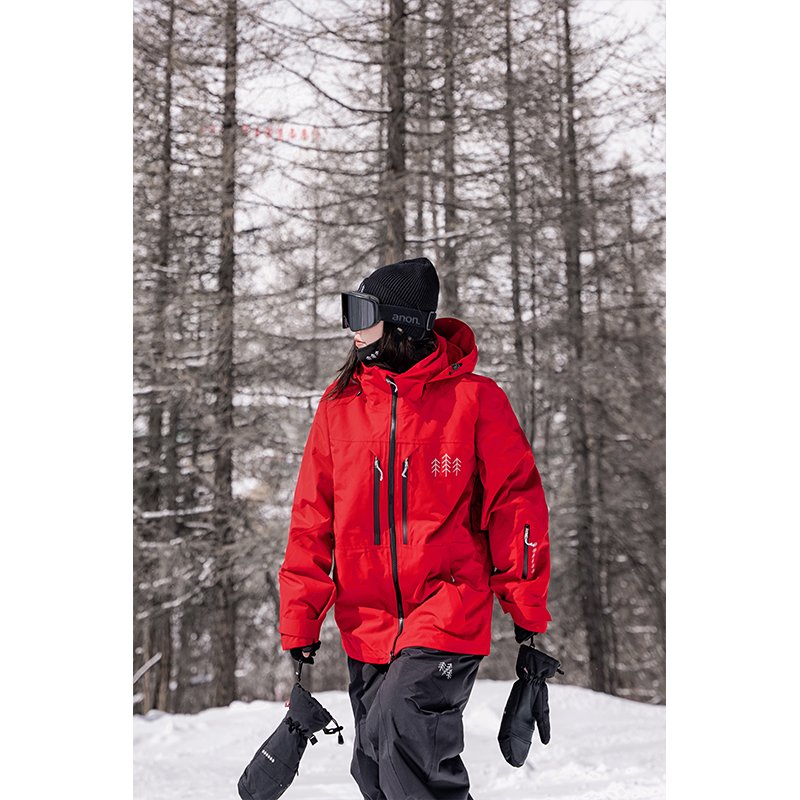 Single-board ski suit for women and men for water and wind protection and cold-proofing