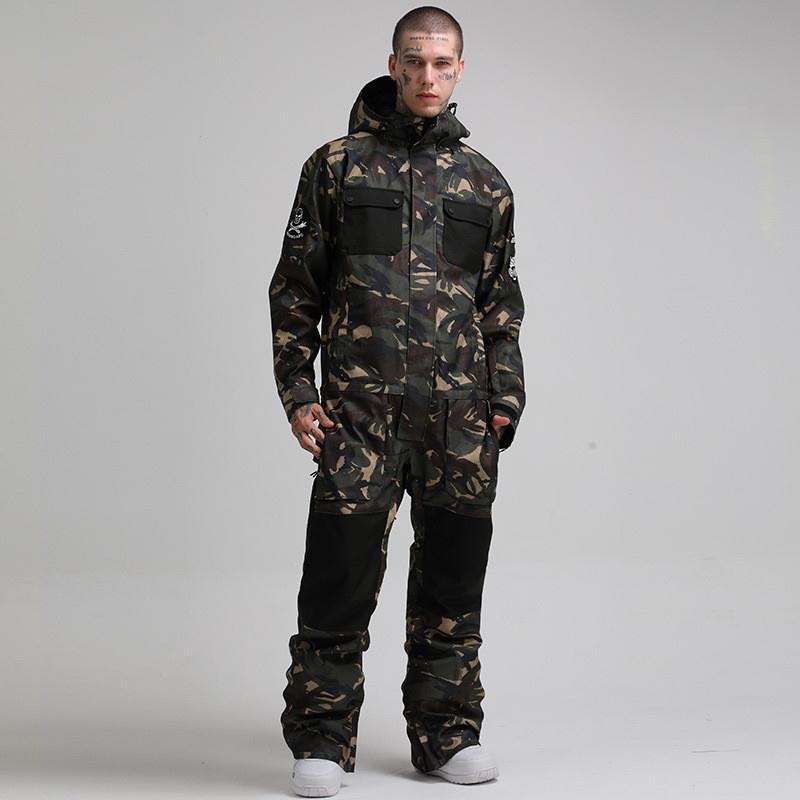 GsouSnow ski suit for men and women with wind-proof and air-retarded air-to-heating sheets