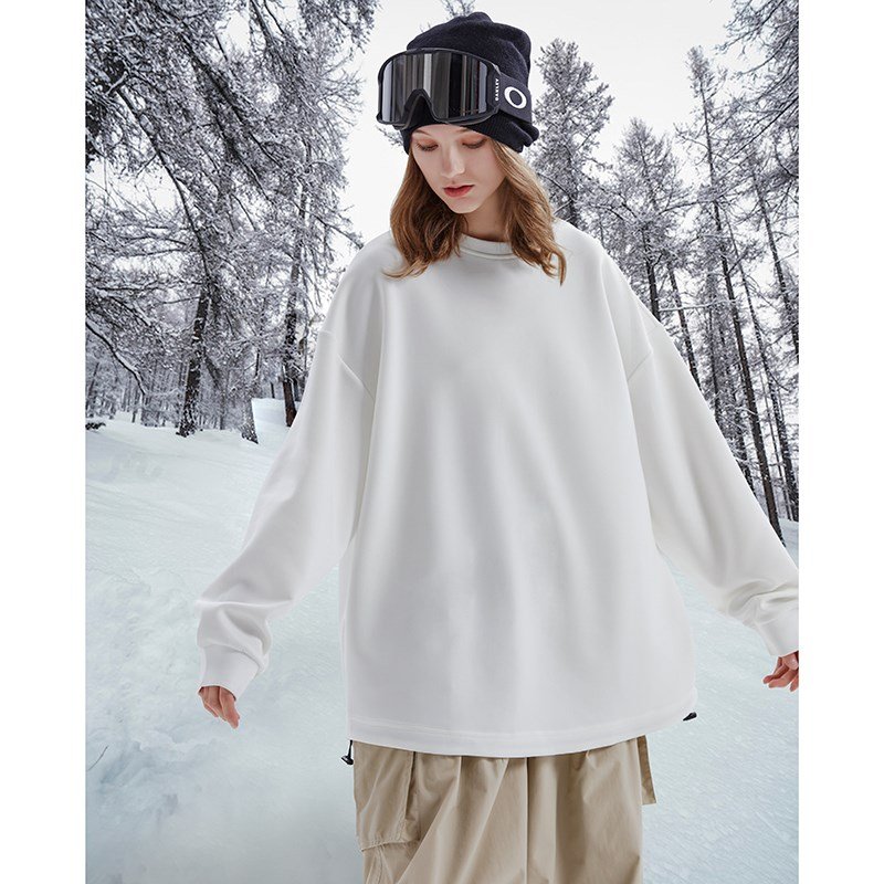 WHITE WATER-PROOF UNDERSHIRT SKI GIRL, ONE-BOARD SKI SUIT, LONG SLEEVES, T-SHIRTS, T-SHIRTS