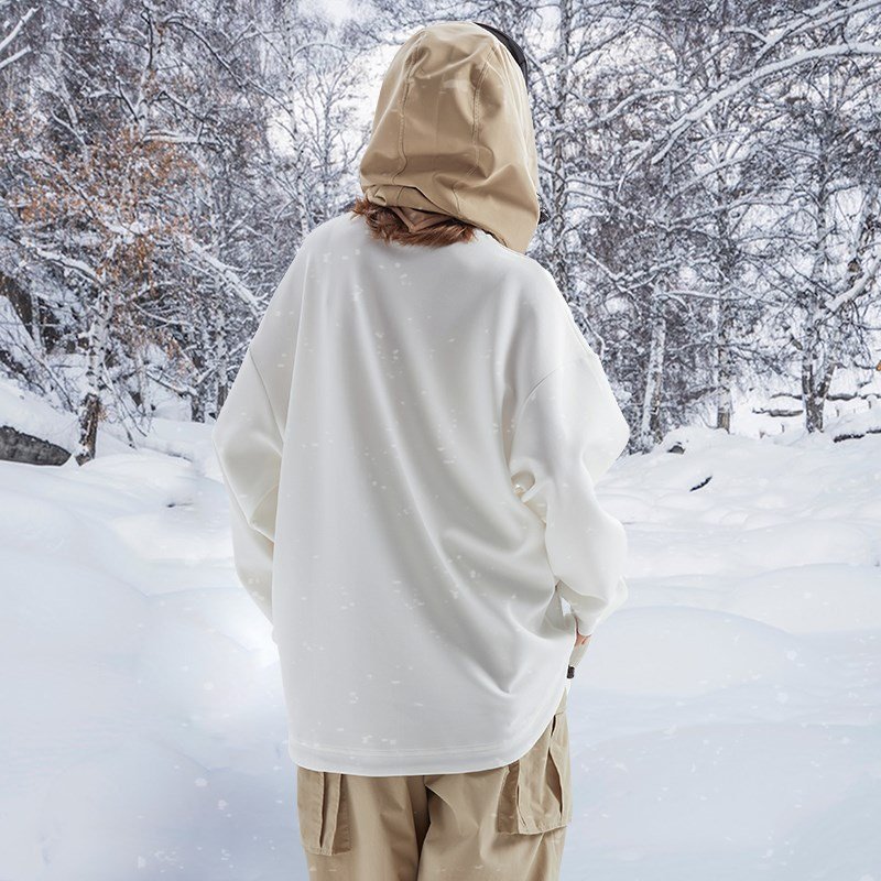 WHITE WATER-PROOF UNDERSHIRT SKI GIRL, ONE-BOARD SKI SUIT, LONG SLEEVES, T-SHIRTS, T-SHIRTS