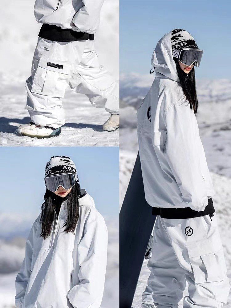 A NEW 23/24 GT HOOD, A SINGLE-BOARD SKI SUIT FOR BOTH MEN AND WOMEN, WINTER WINDPROOF
