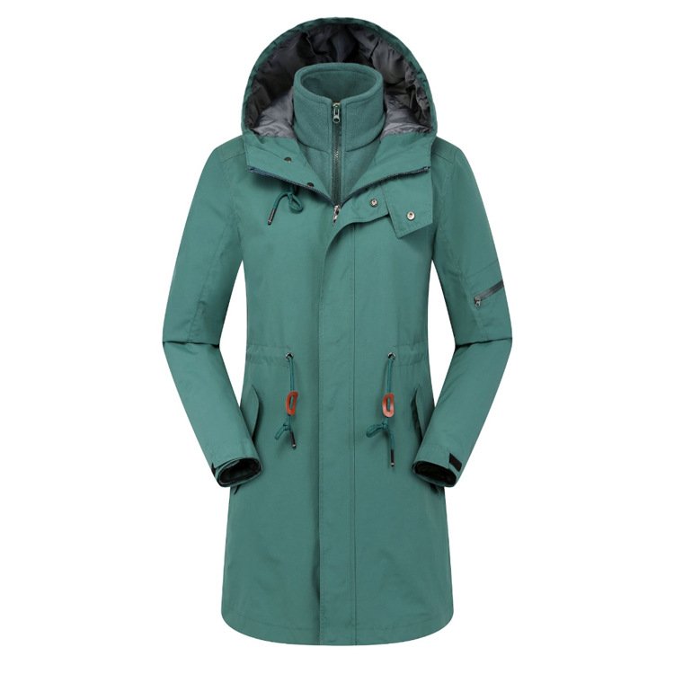 A new 2022, long-term outdoor assault suit for men and women, two sets of three-and-a-half wind-proof skis