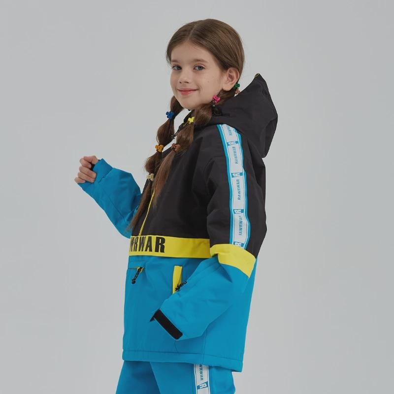 New child, boy and girl skis, double-board and thick wind and wind-proof