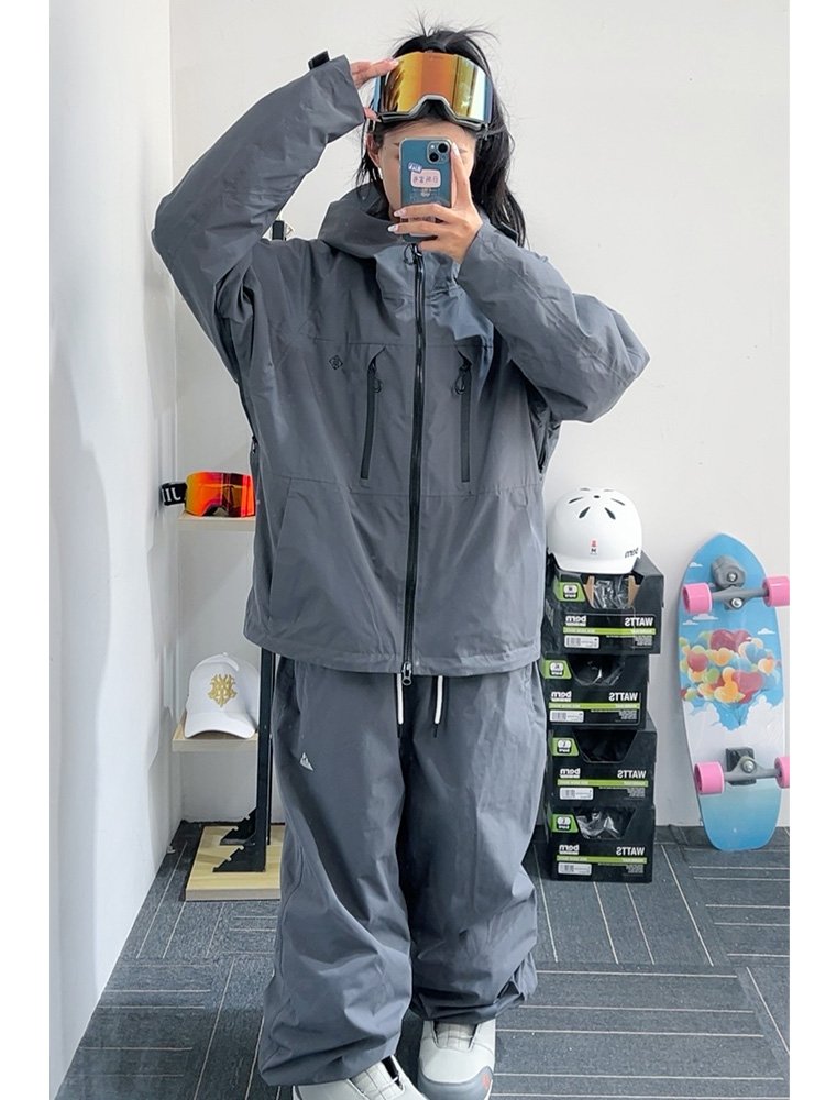 APVCX SKI SUIT 1.0 FOR THE SAME MAN AND WOMAN, TWO SINGLE-BOARD WATERPROOF AND WINDPROOF