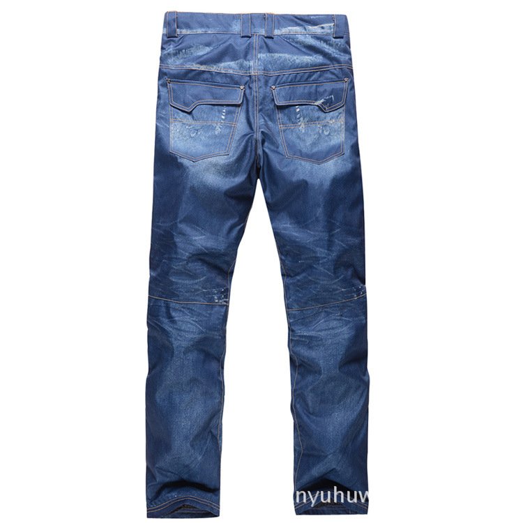 The winter cowboy skip man's double-skinned skip pants warm and thick