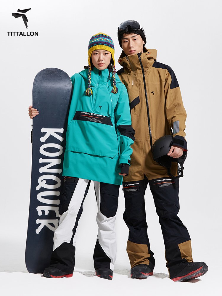 Tittallon has a high-end, monolithic 3L water-free, single-board ski suit