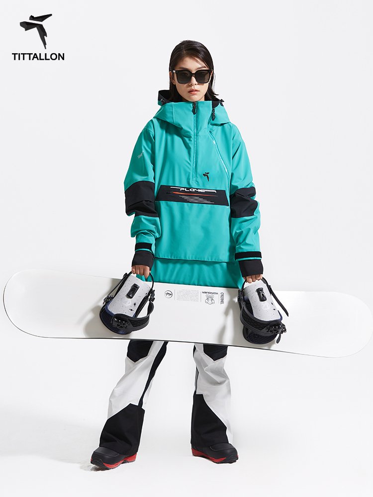 Tittallon has a high-end, monolithic 3L water-free, single-board ski suit