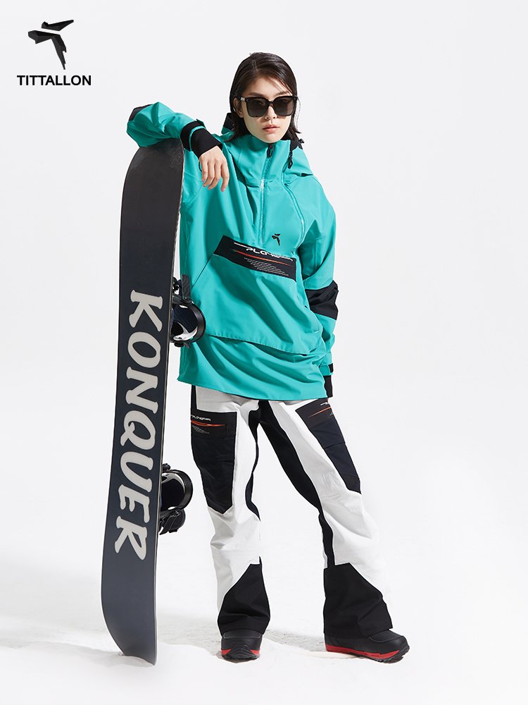 Tittallon has a high-end, monolithic 3L water-free, single-board ski suit