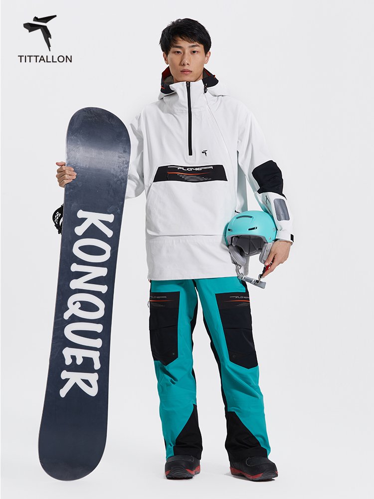 Tittallon has a high-end, monolithic 3L water-free, single-board ski suit