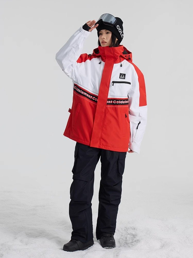 Cold element ski women's wind-proof and water-proof sheets, two-board warm-and-laden ski clothes and pants