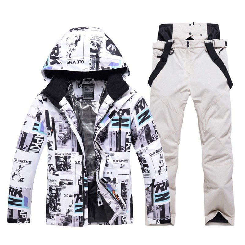 Cross-border electrician skiing suit for a man with a wind-proof, water-heating and gas-exceeding suit