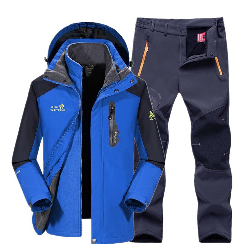 Three-and-a-foul and thick rainproof snowboarding suits for Tibetan turbans