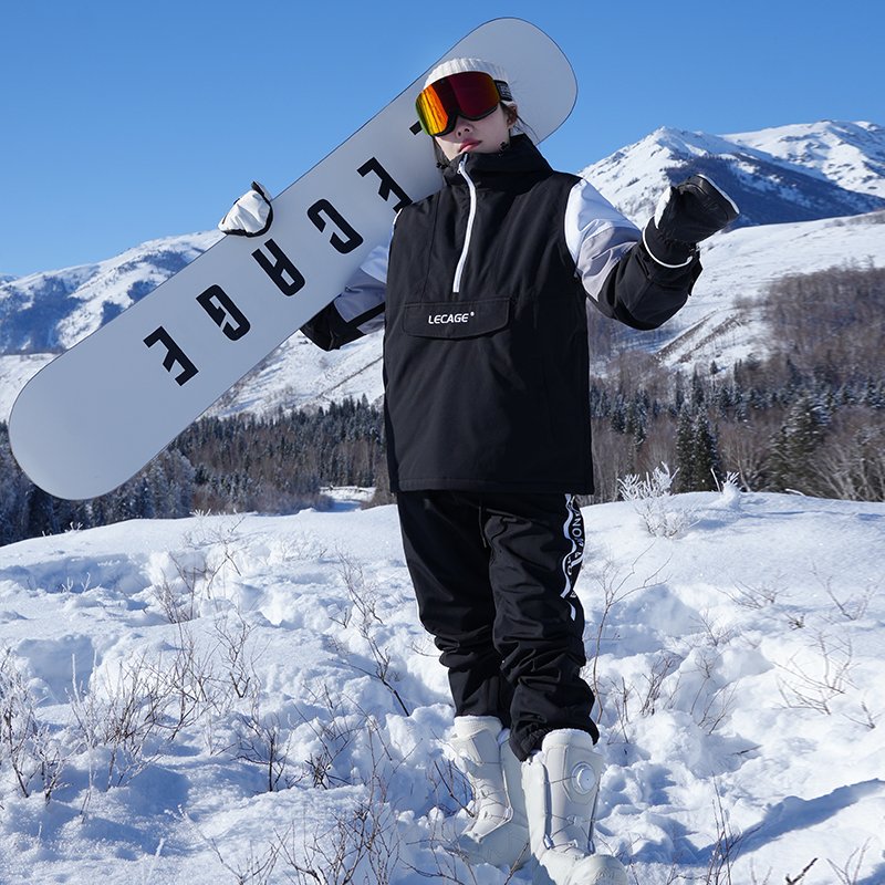 Le Kage's 23 new, professional ski suit suit with a single-board, two-board, waterproof, and snowy suit