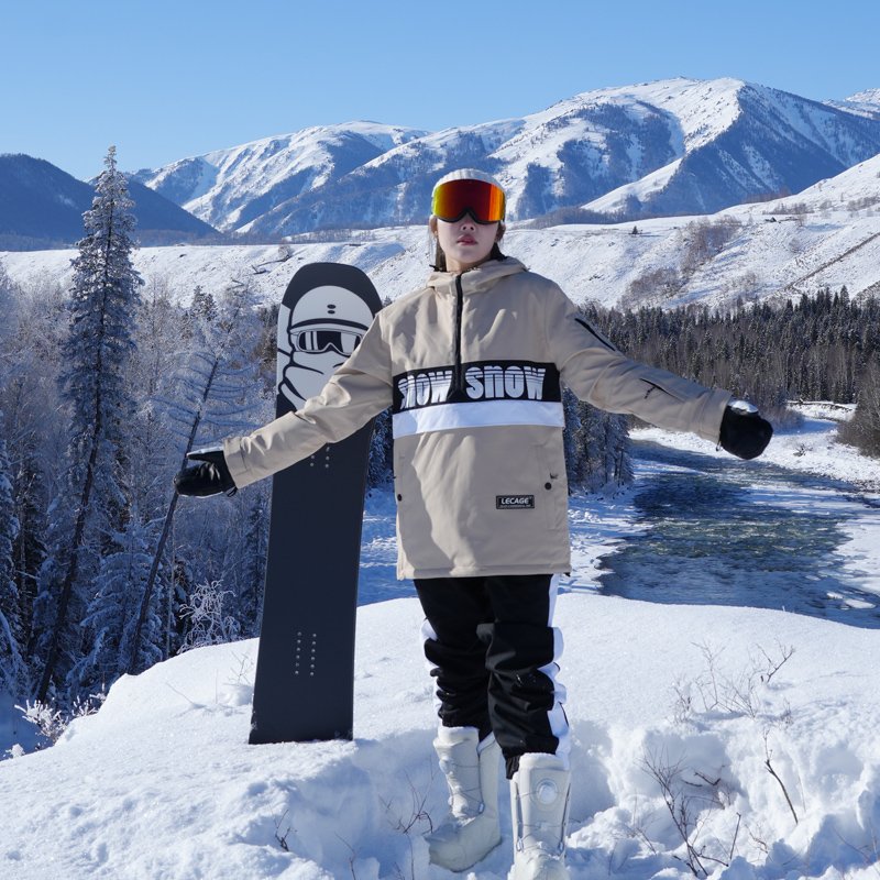 Le Kage's 23 new, professional ski suit suit with a single-board, two-board, waterproof, and snowy suit