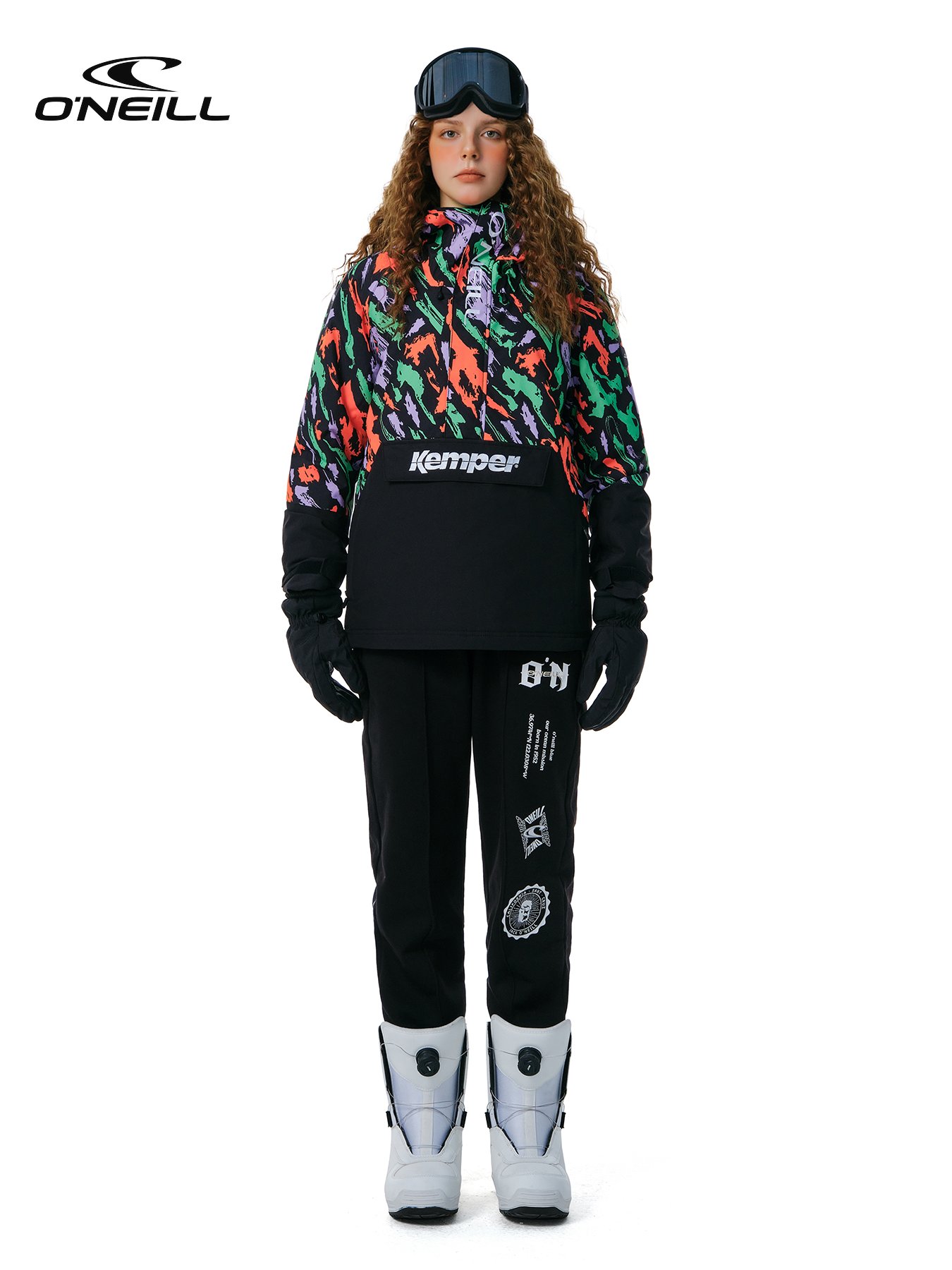 ONEILL SINGLE-BOARD SKI SUIT WATERPROOF AND WINDPROOF, COTTON-SKINNED, AMERICAN-STYLE SKI SUIT