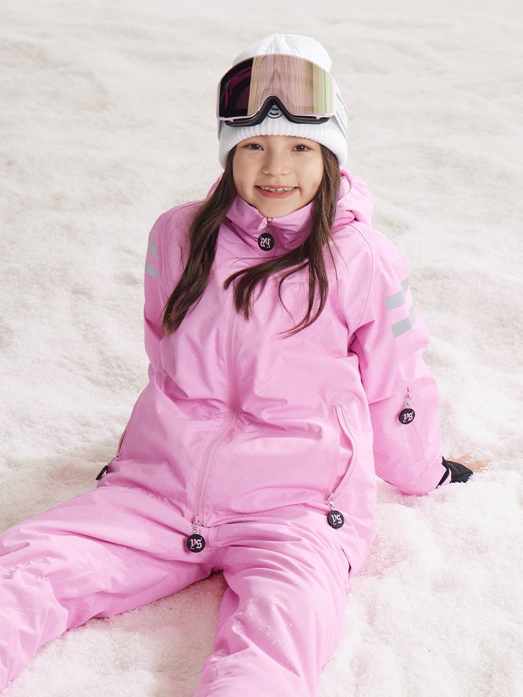 Coldelement Child Ski suit for boys and girls with winter wind and water heating kit