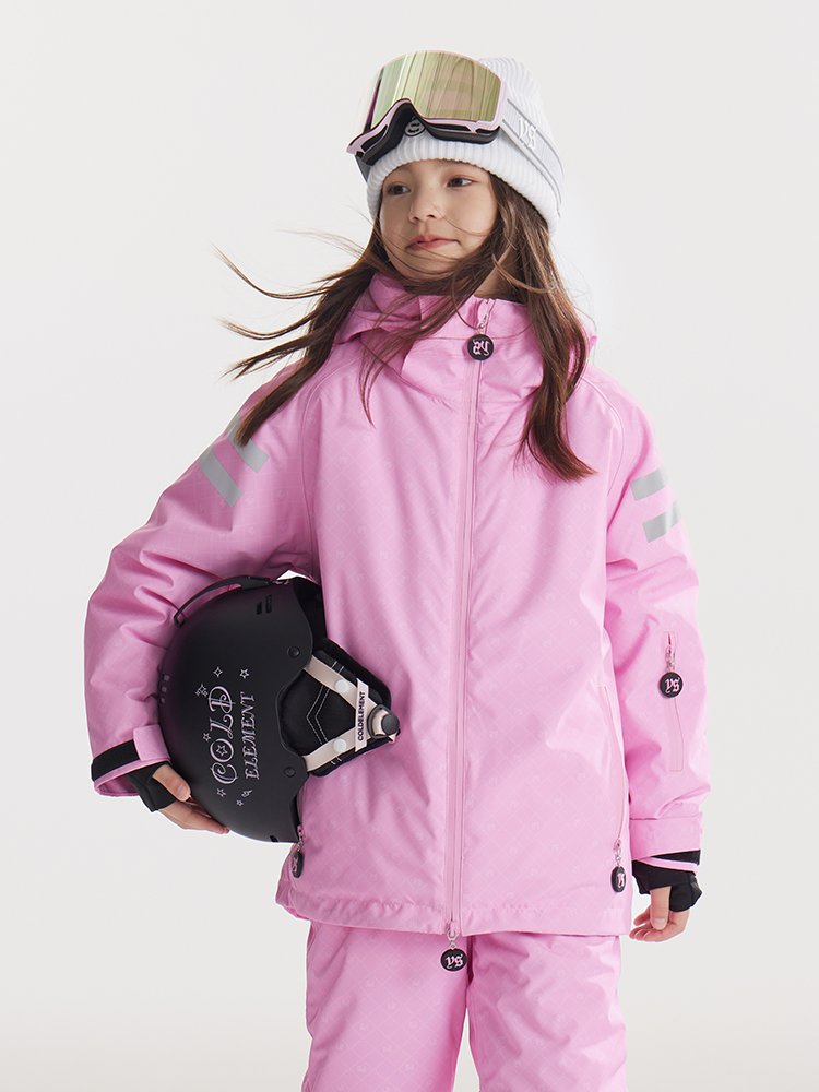 Coldelement Child Ski suit for boys and girls with winter wind and water heating kit