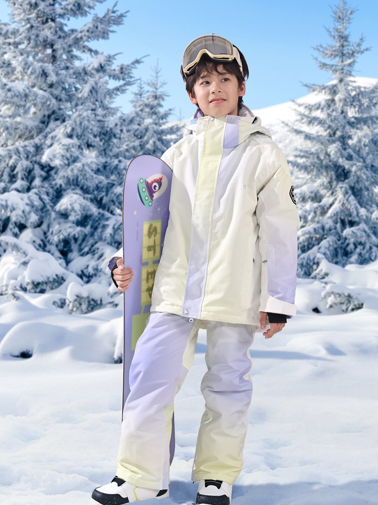 oddivski 2024 new ski suit for children with 3Ls for boys and girls, and wind and water protection