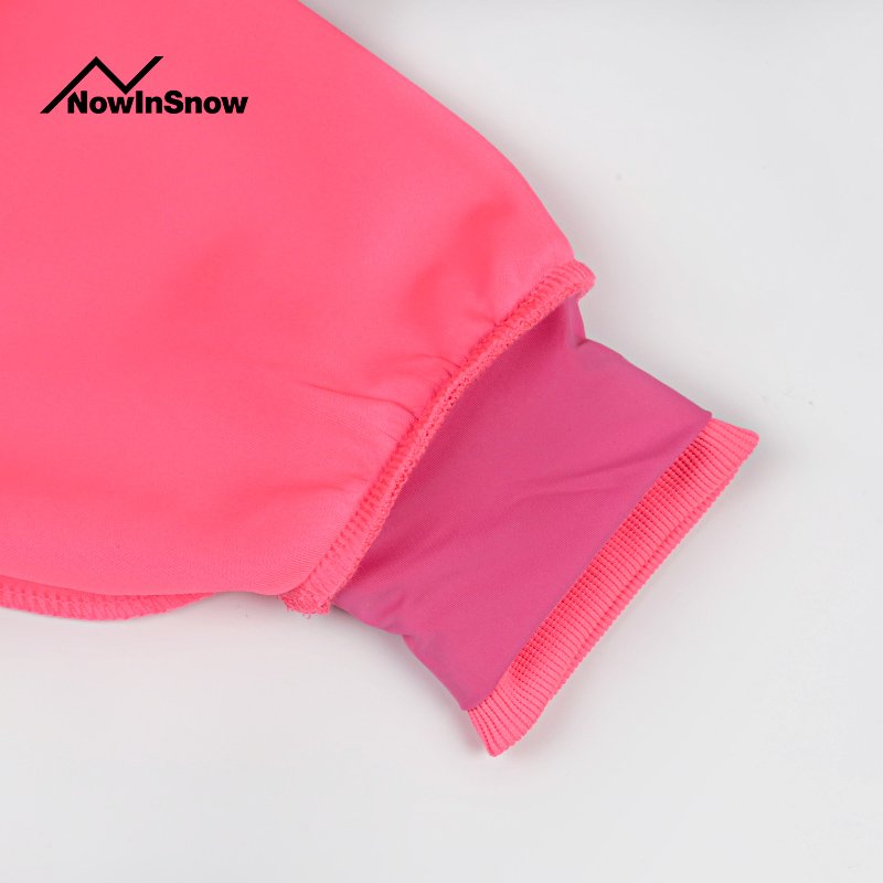2023 nowinsnow single-board ski suit for the unis man, double-board waterproof state-of-the-art, red and loose ski suit