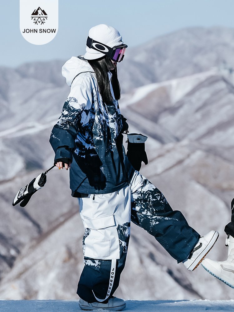 John Snow, a single-board double-board ski suit for men and women