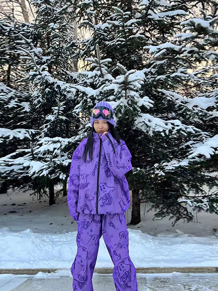 Snowgen's new snow ski suit with a wind and water-proof and velvet-heated skating suit
