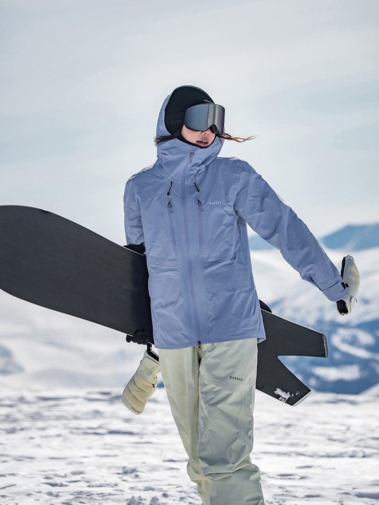 high-end U.S. style of a new 2024 single-board waterproof 3L in a waka skating suit for a man with a P-comb warmer